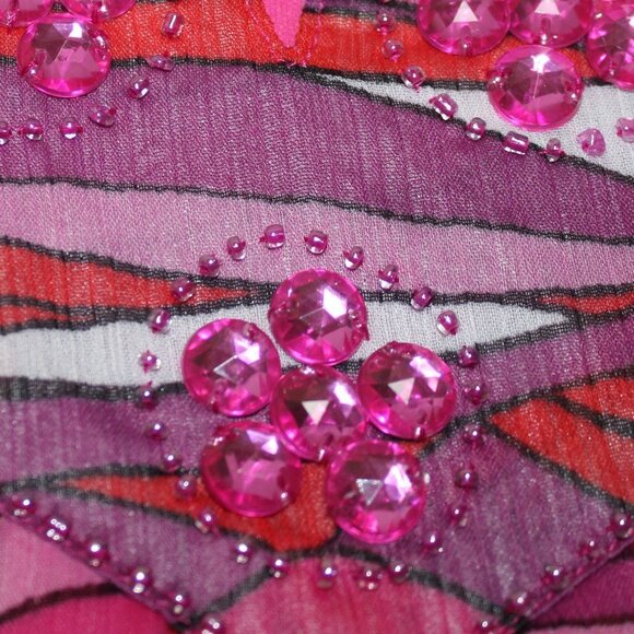 Multiples Abstract Design Pink & Purple Blouse - Picture 10 of 13